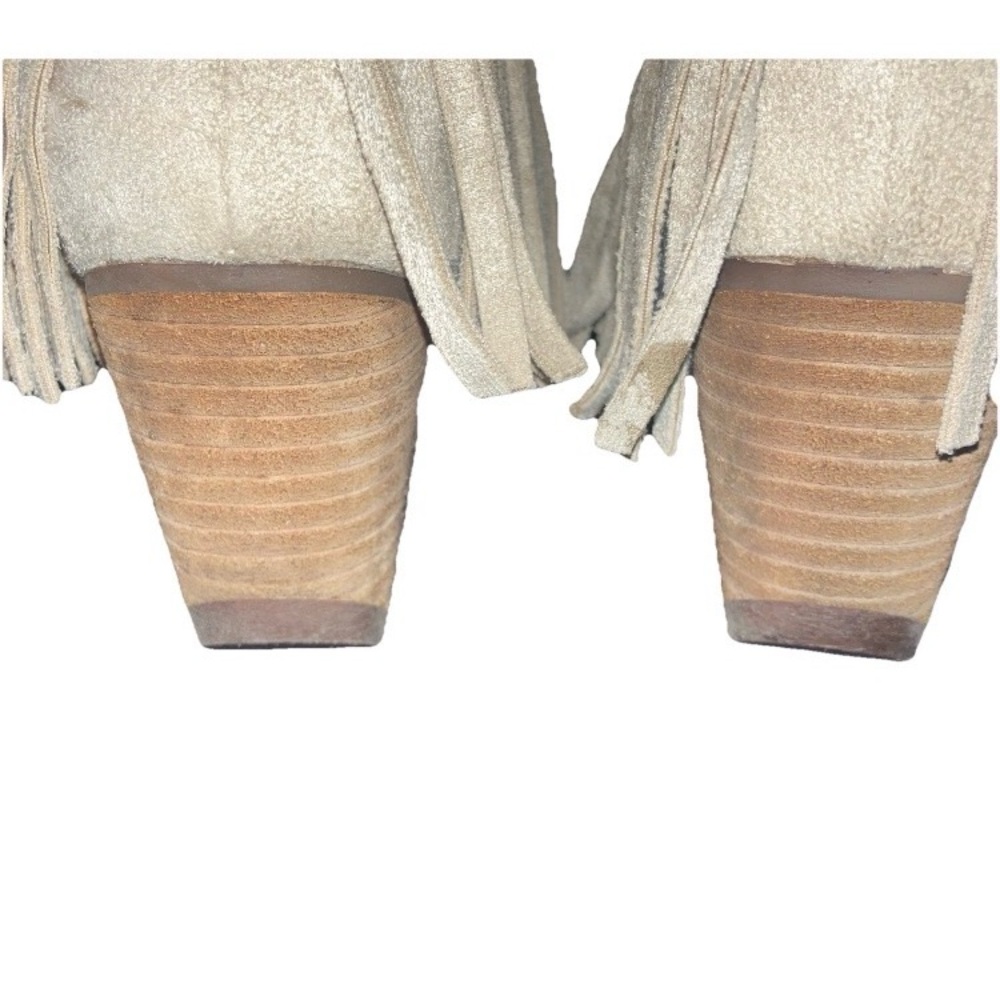 Coconuts by Matisse Shelton Ankle Boot Womens Sz 6.5 Faux Suede Fringe Point Toe - Picture 5 of 8